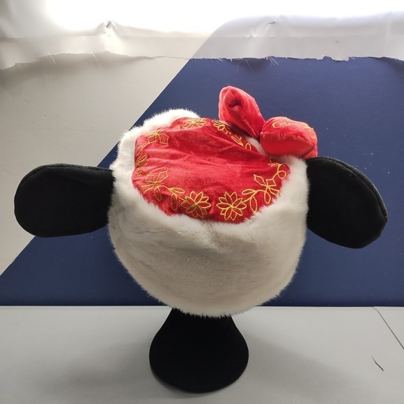 Disney Parks Chinese Lunar New Year Minnie Mouse Ears Plush Bucket‎ Hat Womens main image 9